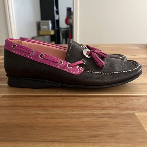 Cole Haan Pink Tassel Leather Loafers (Size 6.5) - Picture 6 of 10